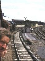 View from BR 'Scottish Grand Tour no 5' about to run through Miles Platting station on 1 June 1968 behind Britannia Pacific 70013 <I>Oliver Cromwell</I>.<br><br>[John Robin 01/06/1968]