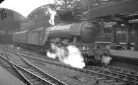 A3 Pacific  60105 Victor Wild with a train at Newcastle Central in the spring of 1961.<br><br>[K A Gray //1961]
