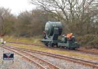 Shining example. A Simplex tractor towing a WW2 Royal Artillery Searchlight at Statfold Barn on 28 March 2015.<br><br>[Peter Todd 28/03/2015]