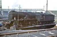 Gateshead A3 60076 <I>Galopin</I> being turned at Eastfield in July 1961.<br><br>[John Robin /07/1961]