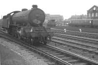 York based B16 4-6-0 61444 runs north light engine through Doncaster on 28 July 1962.<br><br>[K A Gray 28/07/1962]