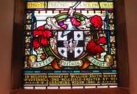 Memorial window in Alloway Parish Church to William Smith Dixon of 'Dixon's Blazes', which once lit up the sky on the south side of Glasgow... as those of a certain age will remember seeing from passing trains. [See image 27098]<br><br>[Colin Miller 08/08/2015]