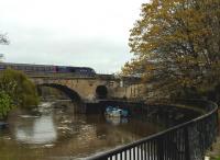 Bath Spa station is located between two bridges over the River Avon. An up HST [see image 45700] is seen heading East out of the station on 8th November.<br><br>[Ken Strachan 08/11/2015]
