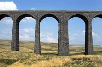 The north 'king' pier of Ribblehead Viaduct, viewed from the west in April 2015.<br><br>[Bill Jamieson 23/04/2015]