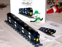 A completed version of the Abellio ScotRail 512 piece lego 'new train' freebie from the launch on 1 April 2015 [see image 50834]. This one was a limited edition version - having only 511 pieces! (With thanks to EC for assembly work - and moderation of language throughout).<br><br>[John Furnevel 26/12/2015]