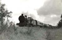 LMS 2P 4-4-0 40595 near Alloway on 6 August 1960 with a train for Heads of Ayr.    [Ref query 9615]<br><br>[G H Robin collection by courtesy of the Mitchell Library, Glasgow 06/08/1960]