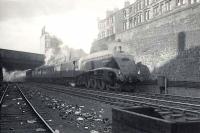Gresley A4 Pacific 60004 <I>William Whitelaw</I> on Cowlairs Incline with the 5.15pm ex-Edinburgh Waverley on 5 August 1952.  <br><br>[G H Robin collection by courtesy of the Mitchell Library, Glasgow 05/08/1952]