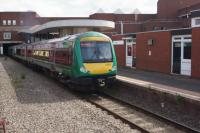 A London Midland service from Rugeley to Birmingham New Street calls at Walsall on 21 June 2016.<br><br>[John McIntyre 21/06/2016]