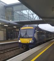 170455 becomes the first train from Edinburgh, the 0915 to Aberdeen, to arrive at Edinburgh Gateway.<br><br>[John Yellowlees 11/12/2016]