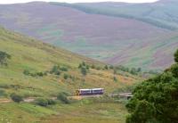 A train on the Far North Line between Rogart and Lairg in the summer of 2006. [Ref query 938] <br><br>[John Furnevel 29/08/2006]