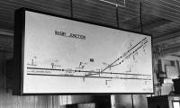 The route diagram of Busby Junction signal box seen in 1974.<br><br>[Ian Millar 29/01/1974]