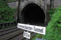 One of the 38 tunnels on the central section of the Schwarzwaldbahn,<br>
seen on 1st June from a purpose-built viewpoint on the 6.5km Erlebnispfad<br>
(discovery path) which follows the dramatic alignment of the railway around<br>
the town of Triberg (also a major centre for clock manufacturing and the<br>
site of Germany's highest waterfall).<br>
<br><br>[David Spaven 01/06/2017]