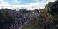 View south over Knightswood South Junction.<br><br>[Ewan Crawford 23/10/2016]