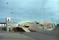 A DMU waits in Ardrossan Harbour station.<br><br>[Andy Kirkham //]