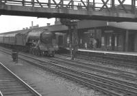 A3 Pacific 60063 <I>Isinglass</I> non-stop through Doncaster with a Kings Cross bound ECML service in the summer of 1961. <br><br>[K A Gray 29/07/1961]