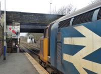 37401 <I>Mary Queen of Scots</I> pulls away from Millom with a Barrow to Carlisle service on 19th February 2018.  <br><br>[Mark Bartlett 19/02/2018]