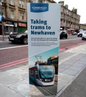 Public consultation on the tram extension to Newhaven opens soon. No doubt several weeks of bad tempered debate to be followed by years recrimination either way. The original plan was to have the line open to Newhaven in 2011: will it arrive within 10 years of this? Notice seen at Shrubhill on 12 March.<br><br>[David Panton 12/03/2018]