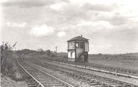 All quiet at Belston Junction. View west on 24 May 1962.<br><br>[G H Robin collection by courtesy of the Mitchell Library, Glasgow 24/05/1962]