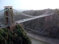 The Clifton Suspension Bridge, with the Portishead line in the background running alongside the River Avon.<br><br>[Ewan Crawford //]
