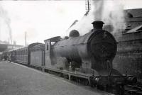 At Alloa. NB 4.4.0 62436 Lord Glenvarlich on Perth-Glasgow train.<br><br>[G H Robin collection by courtesy of the Mitchell Library, Glasgow 23/05/1949]