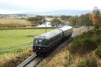 A preserved DMU reaches the end of its journey at Broomhill.<br><br>[Ewan Crawford //]